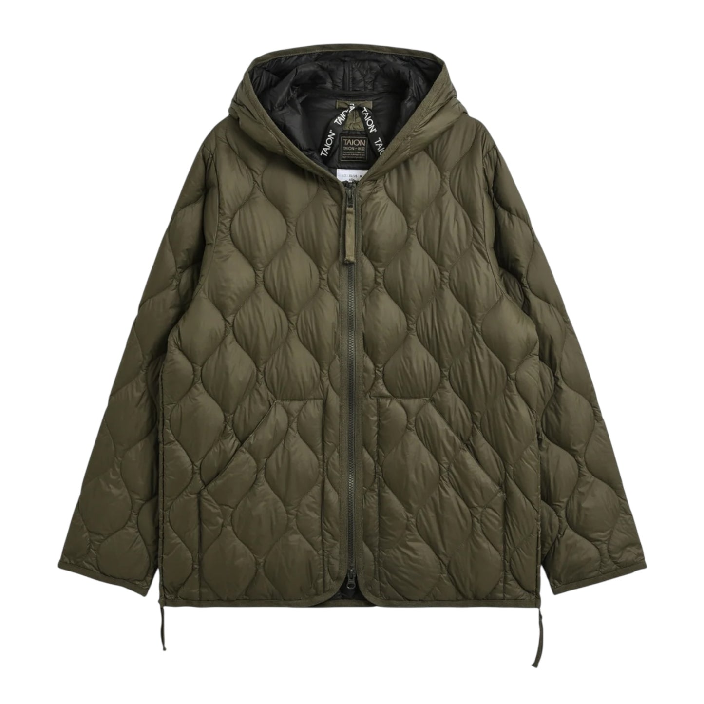 TAION MILITARY HOOD W-ZIP DOWN JACKET T106