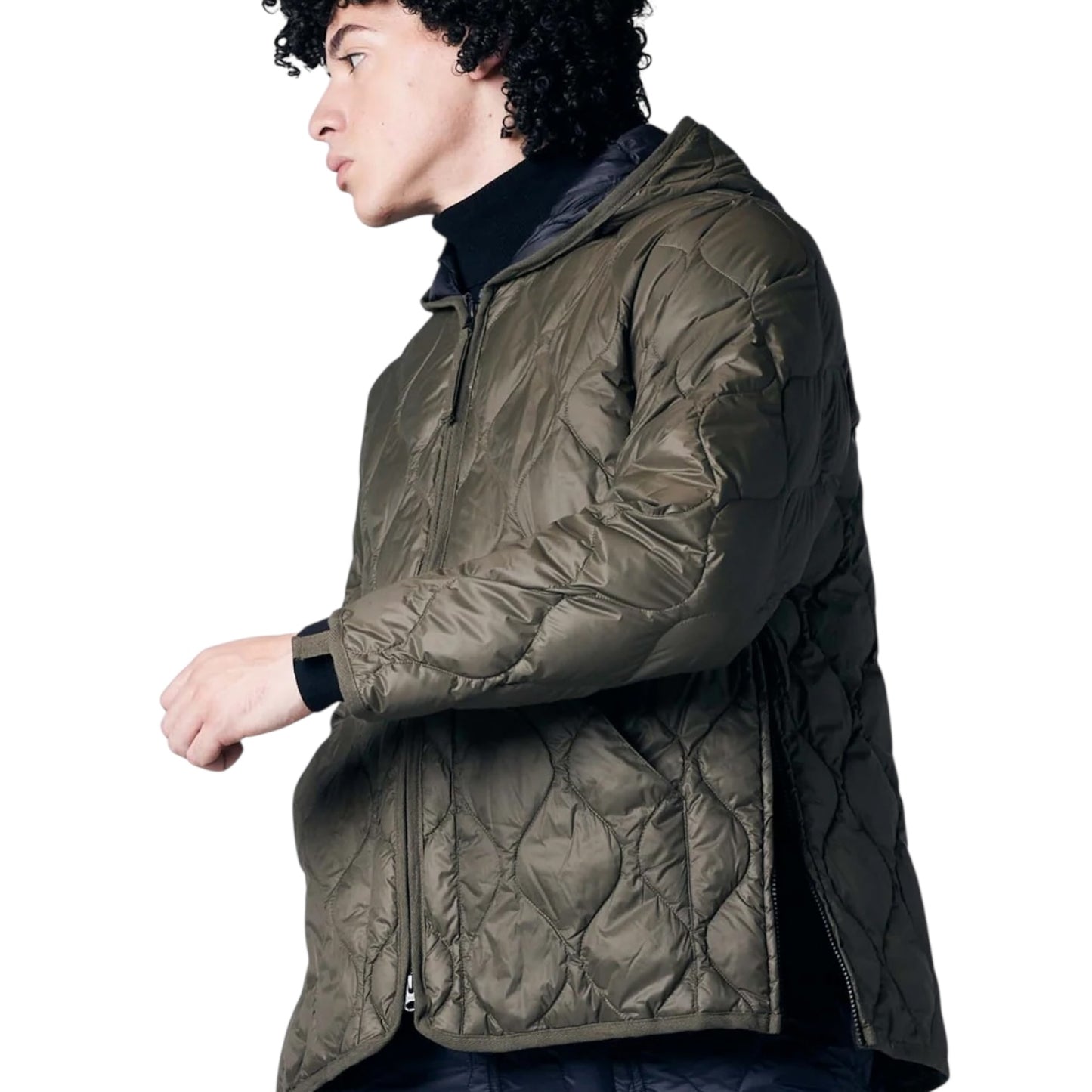TAION MILITARY HOOD W-ZIP DOWN JACKET T106