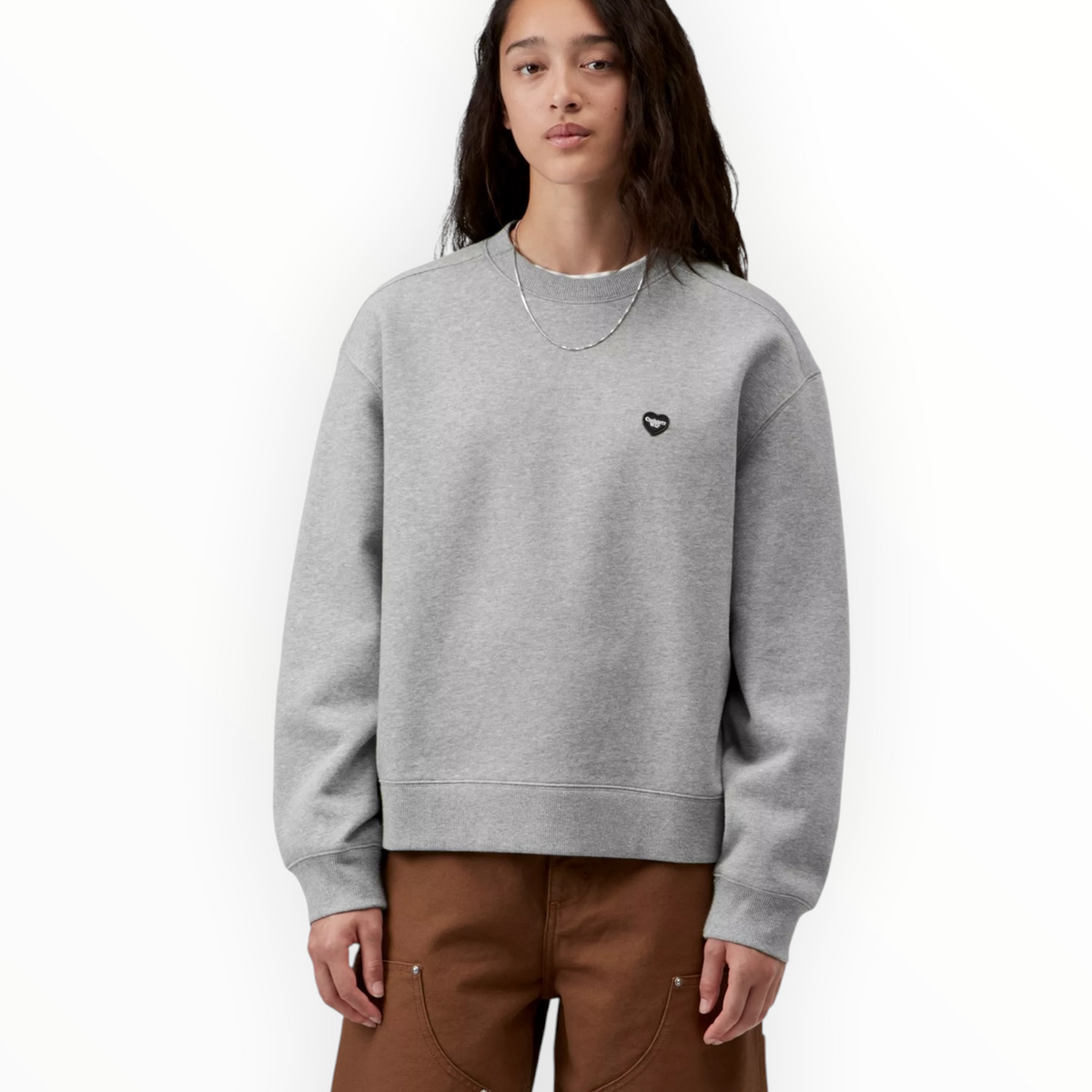 CARHARTT WIP W’s SMALL HEART PAT H SWEATSHIRT