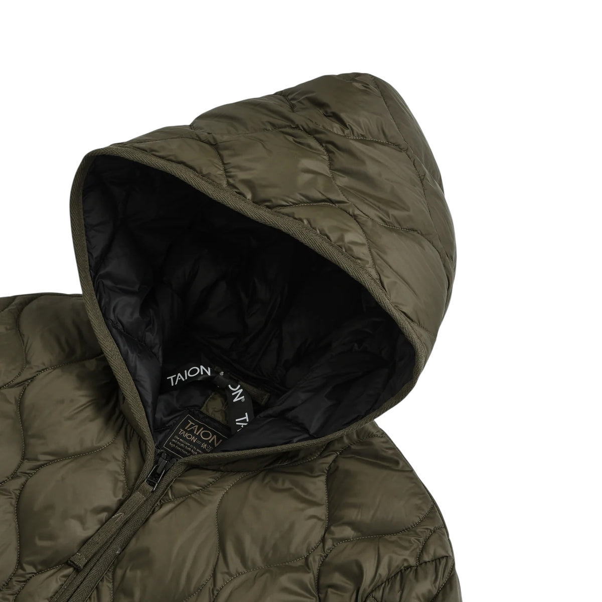 TAION MILITARY HOOD W-ZIP DOWN JACKET T106