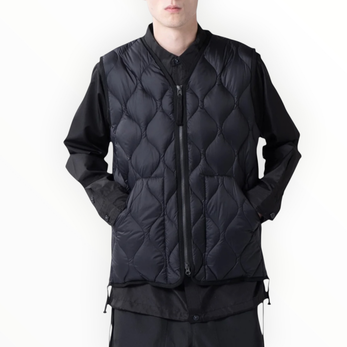 TAION VNECK DOWN MILITARY VEST