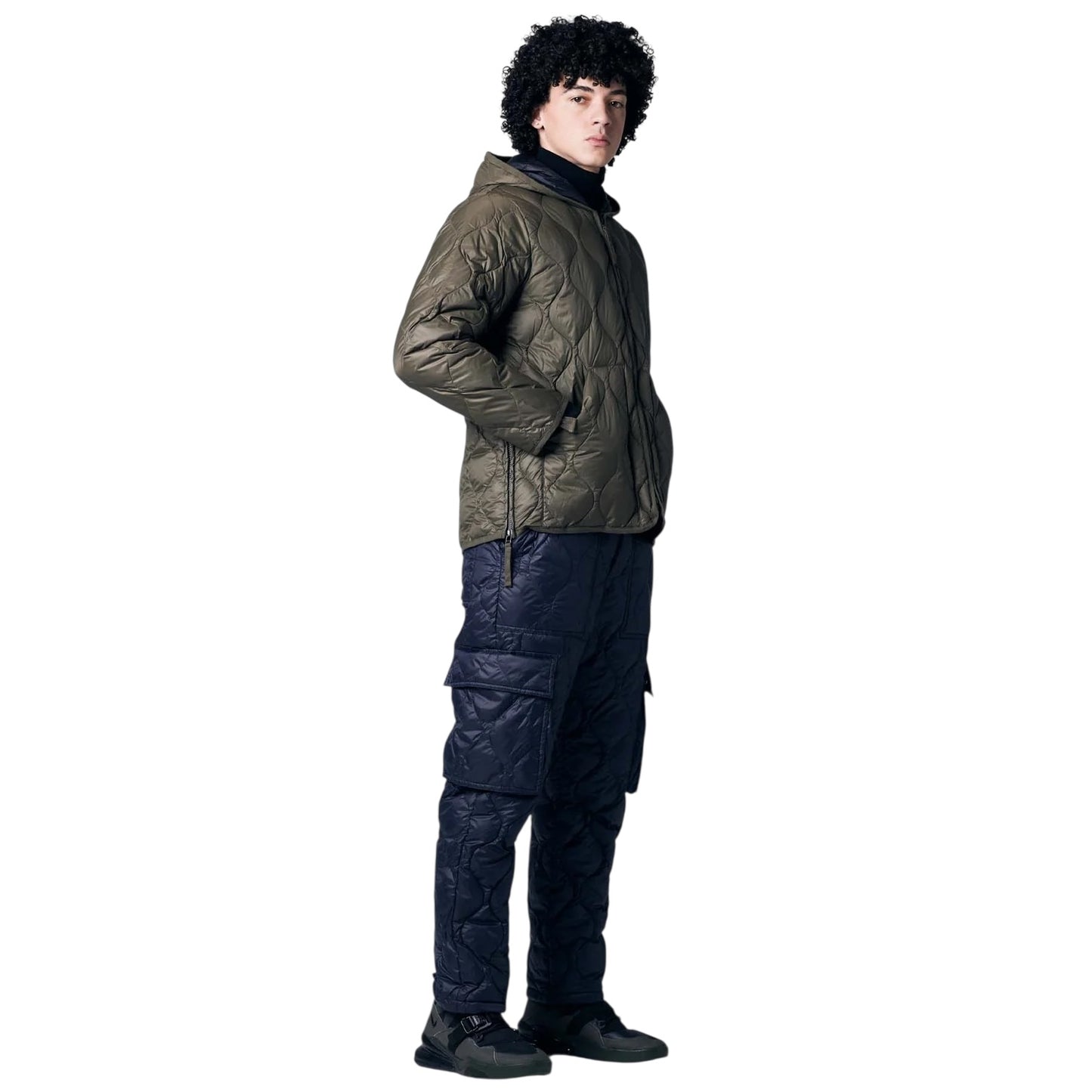 TAION MILITARY HOOD W-ZIP DOWN JACKET T106