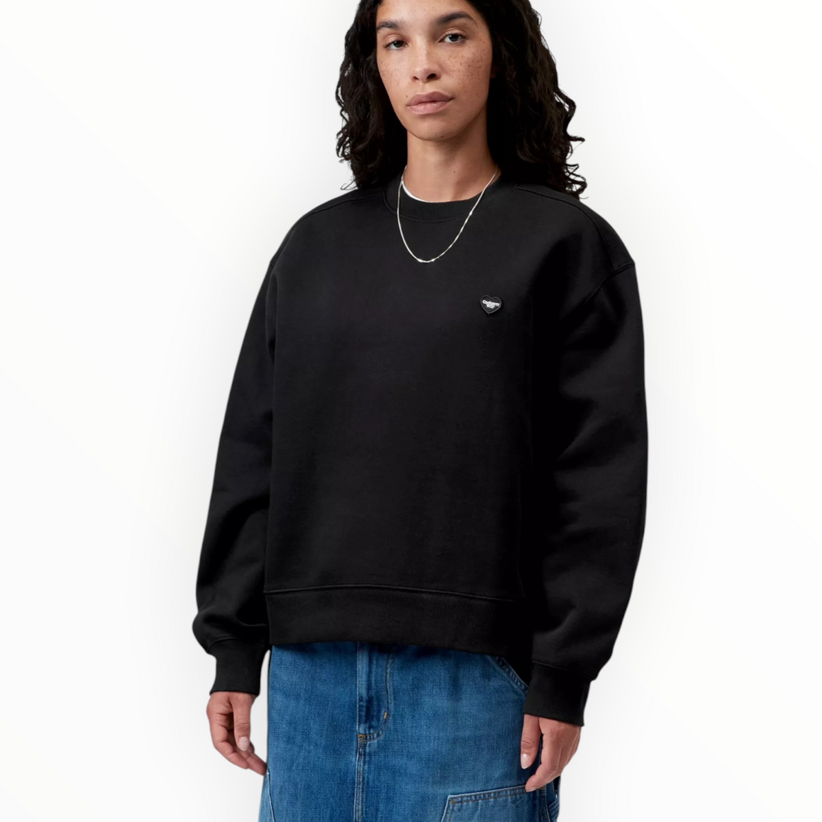 CARHARTT WIP W’s SMALL HEART PAT H SWEATSHIRT