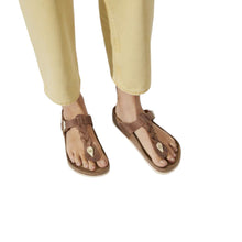Carica l&#39;immagine nel visualizzatore di Gallery, BIRKENSTOCK GIZEH BRAIDED COGNAC
