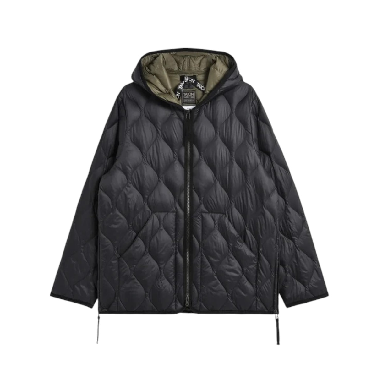 TAION MILITARY HOOD W-ZIP DOWN JACKET T106
